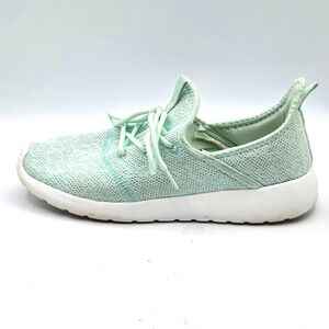 Very G Liliana Pastel Mint Green Metallic‎ Lightweight Sneakers Size 7